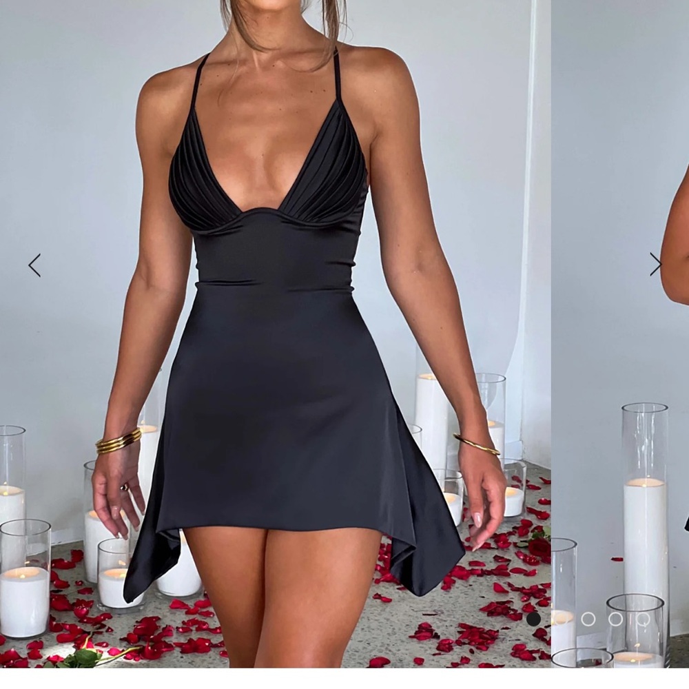 Clarise mini dress chocolate colour